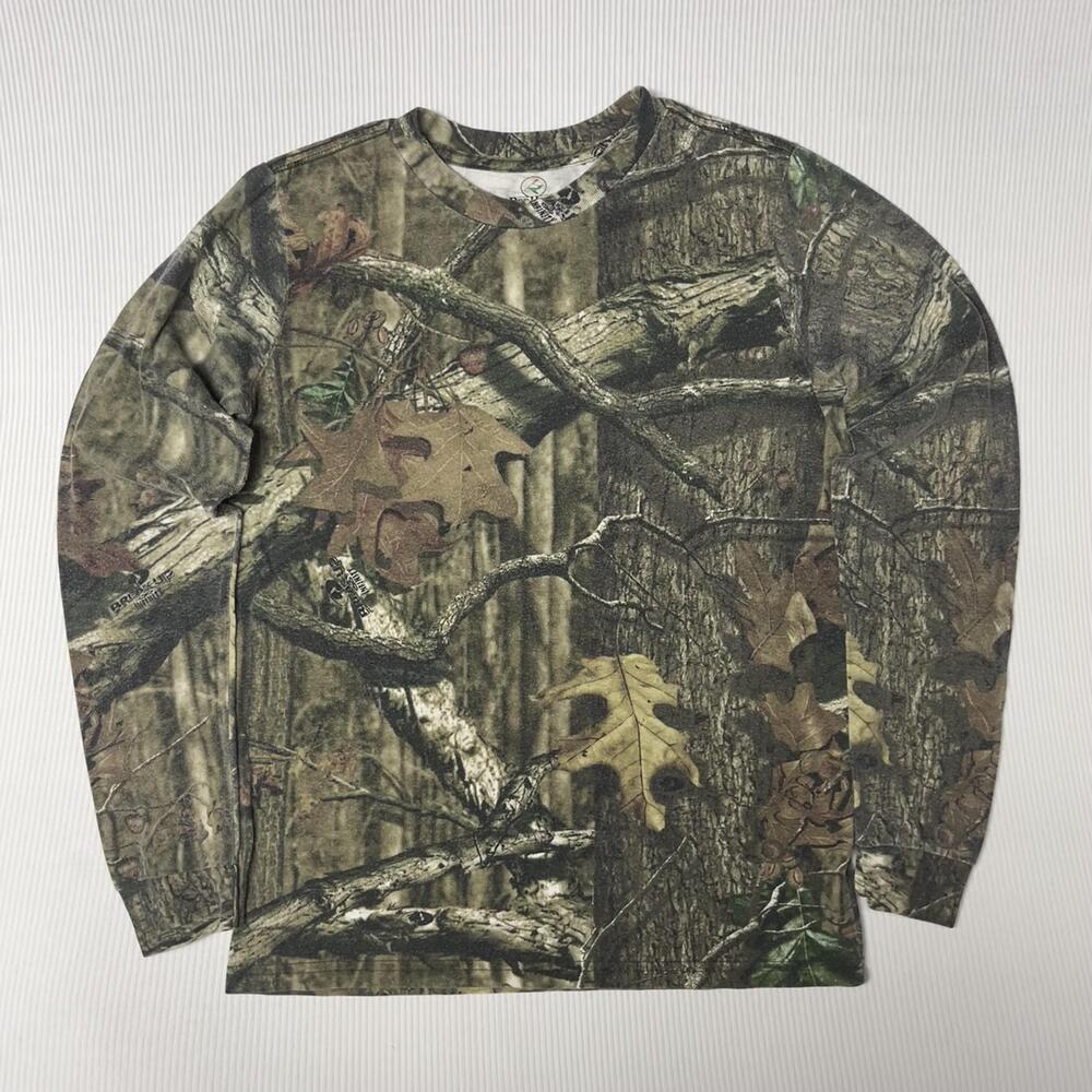 RedHead Shirt Youth XL Green Camo Long Sleeve Hunting Graphic Tee Outdoor